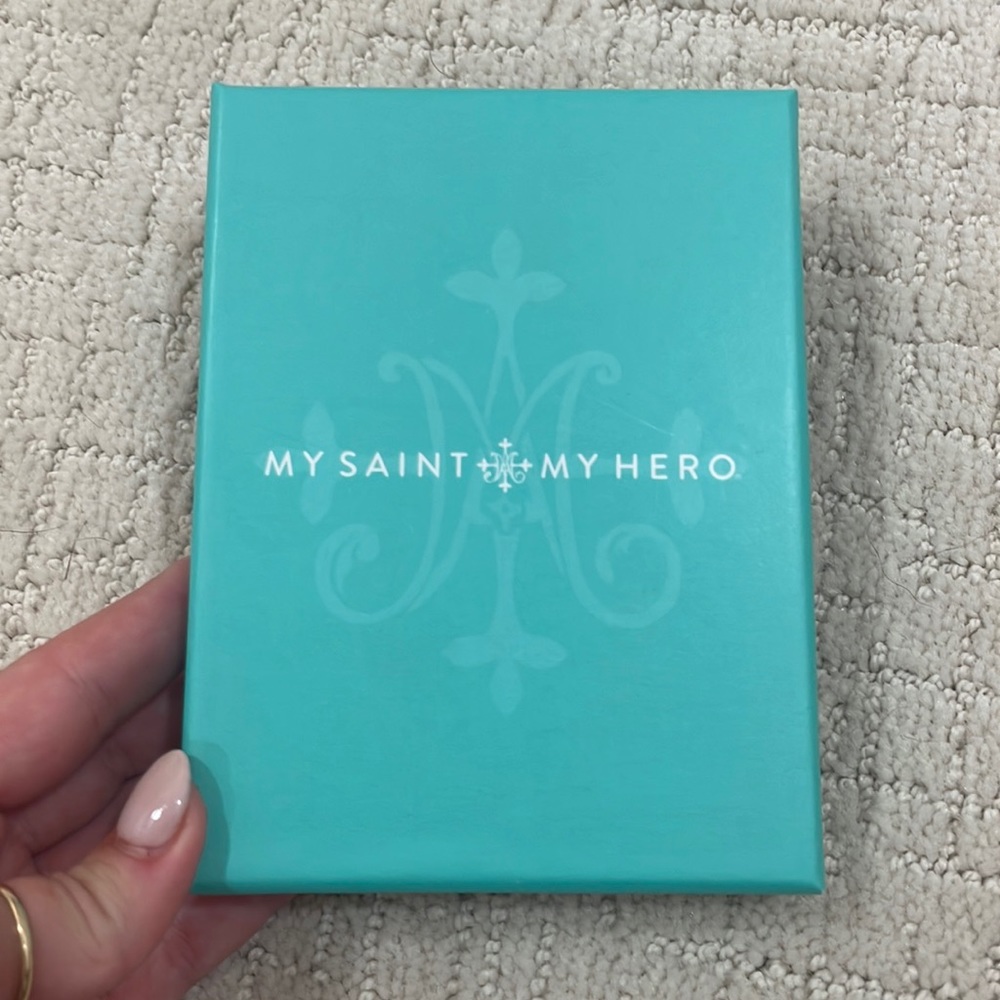 My saint my hero necklace be not afraid morse code never worn